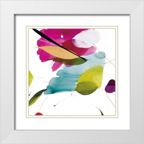 Subtlety I White Modern Wood Framed Art Print with Double Matting by Abellan, Lola