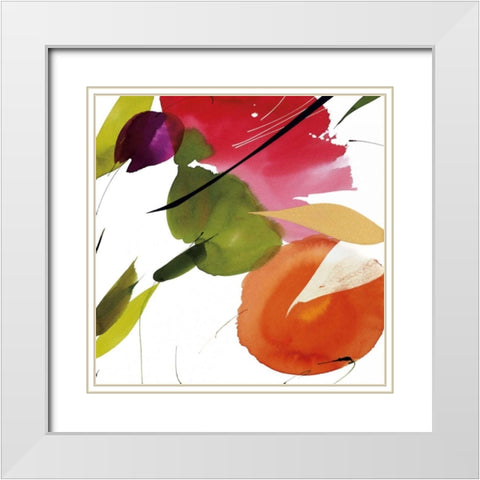 Subtlety II White Modern Wood Framed Art Print with Double Matting by Abellan, Lola