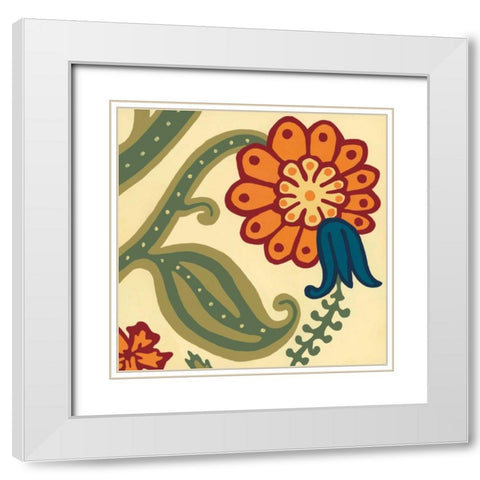 Wallflower I White Modern Wood Framed Art Print with Double Matting by Anderson , Lee