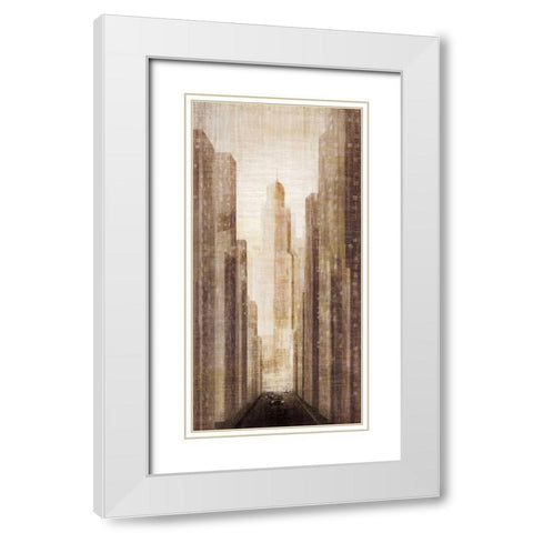 Arrivals White Modern Wood Framed Art Print with Double Matting by Amori