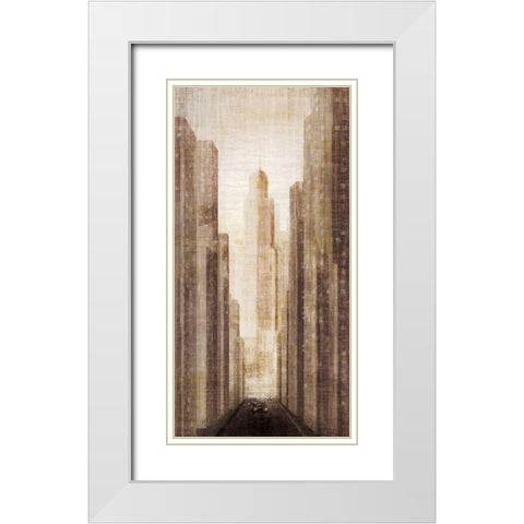 Arrivals White Modern Wood Framed Art Print with Double Matting by Amori