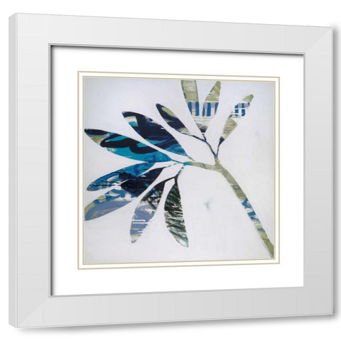 Tropical Landscape III White Modern Wood Framed Art Print with Double Matting by Bredvik, Brenda K.