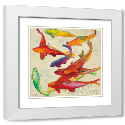 Tangled  White Modern Wood Framed Art Print with Double Matting by Bredvik, Brenda K.