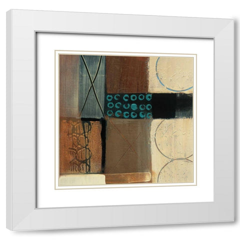 Circumference White Modern Wood Framed Art Print with Double Matting by Bernsen, Leslie