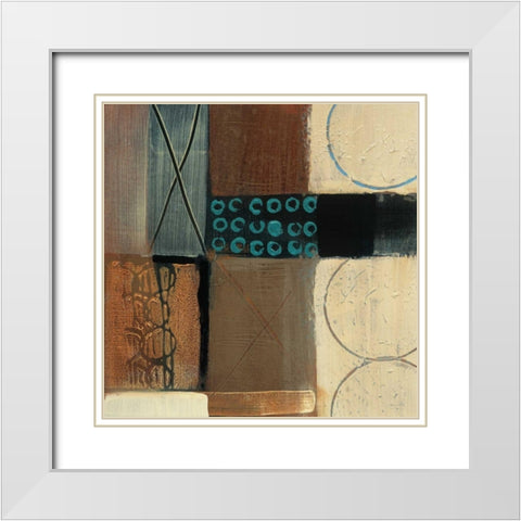 Circumference White Modern Wood Framed Art Print with Double Matting by Bernsen, Leslie