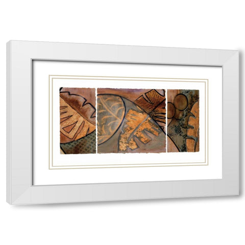 Tropical Journey II White Modern Wood Framed Art Print with Double Matting by Bernsen, Leslie