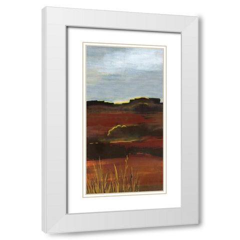 West Range White Modern Wood Framed Art Print with Double Matting by Bernsen, Leslie