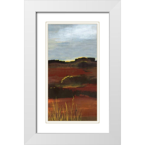 West Range White Modern Wood Framed Art Print with Double Matting by Bernsen, Leslie