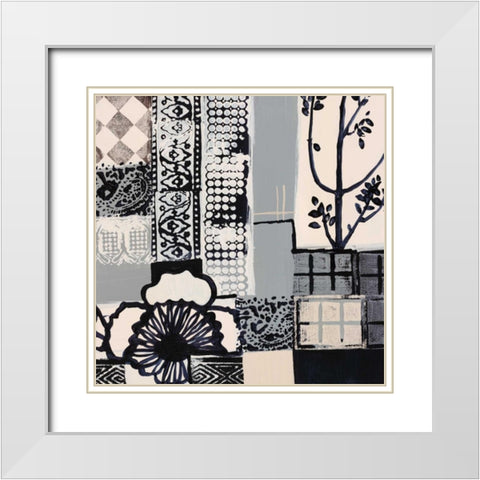 Natures Patterns II White Modern Wood Framed Art Print with Double Matting by Bernsen, Leslie
