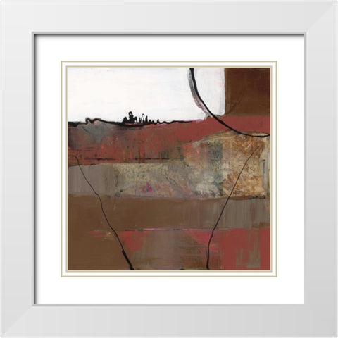 White Resonance II White Modern Wood Framed Art Print with Double Matting by Bernsen, Leslie