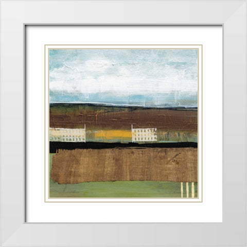 Grazing Range II White Modern Wood Framed Art Print with Double Matting by Bernsen, Leslie