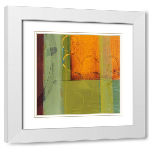 Kaleidoscope Rotations I White Modern Wood Framed Art Print with Double Matting by Bernsen, Leslie