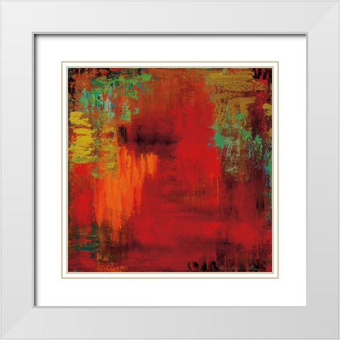 Places To Seek White Modern Wood Framed Art Print with Double Matting by Benjamin Peterson, Penny