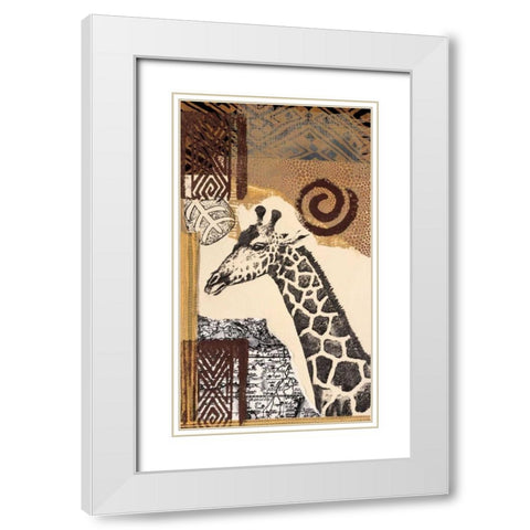 Safari III White Modern Wood Framed Art Print with Double Matting by Bernsen/Tunick