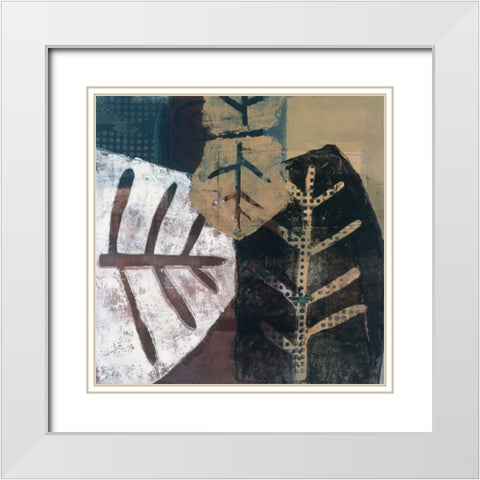 Natures Trace I White Modern Wood Framed Art Print with Double Matting by Bernsen/Tunick