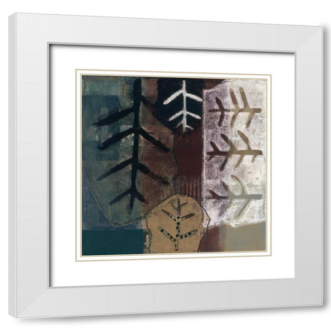 Natures Trace II White Modern Wood Framed Art Print with Double Matting by Bernsen/Tunick