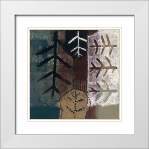 Natures Trace II White Modern Wood Framed Art Print with Double Matting by Bernsen/Tunick