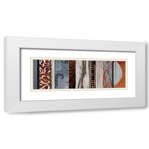 Evolutions II White Modern Wood Framed Art Print with Double Matting by Blake, W.