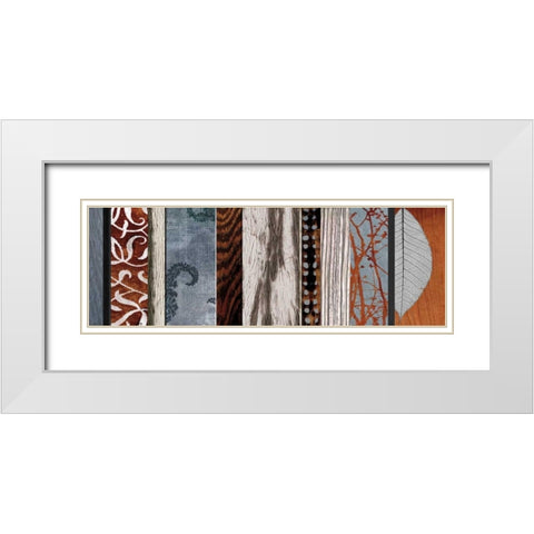 Evolutions II White Modern Wood Framed Art Print with Double Matting by Blake, W.