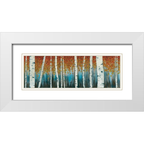 Birch Haven White Modern Wood Framed Art Print with Double Matting by Blake, W.