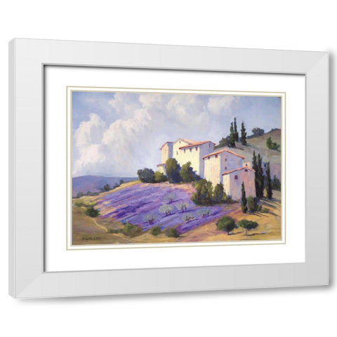 Basking in the Sunlight White Modern Wood Framed Art Print with Double Matting by Curt, Brigitte