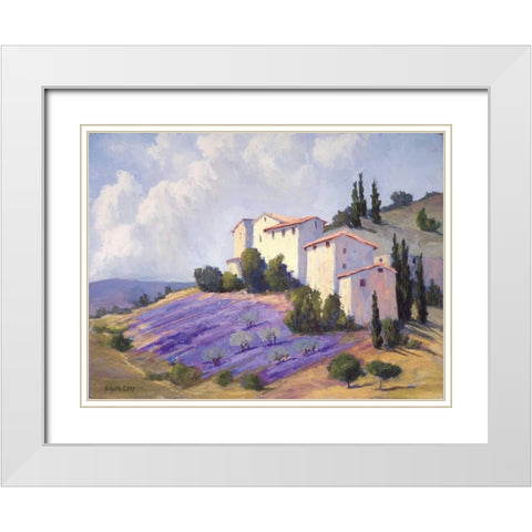 Basking in the Sunlight White Modern Wood Framed Art Print with Double Matting by Curt, Brigitte