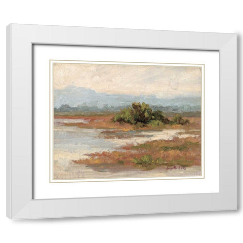 Jewels of the Wetlands Series One White Modern Wood Framed Art Print with Double Matting by Curt, Brigitte