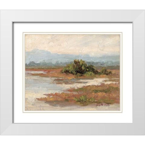 Jewels of the Wetlands Series One White Modern Wood Framed Art Print with Double Matting by Curt, Brigitte