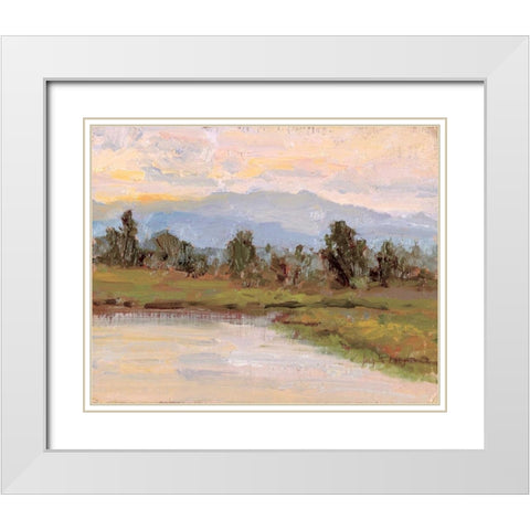 Jewels of the Wetlands Series One White Modern Wood Framed Art Print with Double Matting by Curt, Brigitte