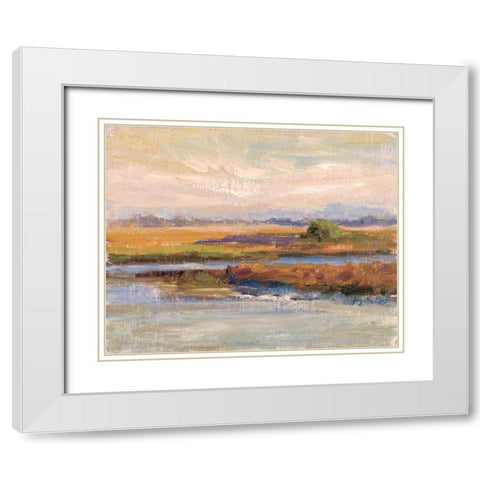 Jewels of the Wetlands Series One White Modern Wood Framed Art Print with Double Matting by Curt, Brigitte