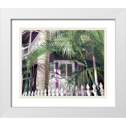Daydream White Modern Wood Framed Art Print with Double Matting by Canning, John
