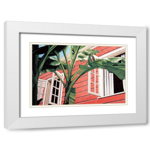 Tropical Breeze White Modern Wood Framed Art Print with Double Matting by Canning, John