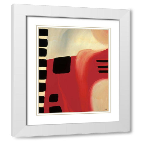 Circus I White Modern Wood Framed Art Print with Double Matting by Clouden, Jo
