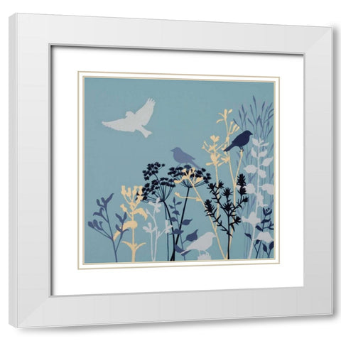 Taking Flight II White Modern Wood Framed Art Print with Double Matting by Charlotte, Joanna