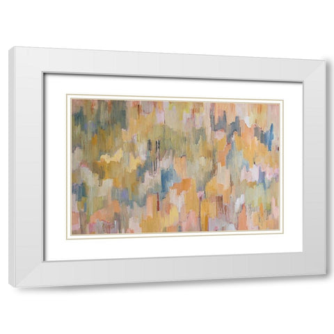 Concerto Grey White Modern Wood Framed Art Print with Double Matting by Robert Creswell