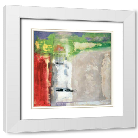 Suspense White Modern Wood Framed Art Print with Double Matting by Darbra, Miquel