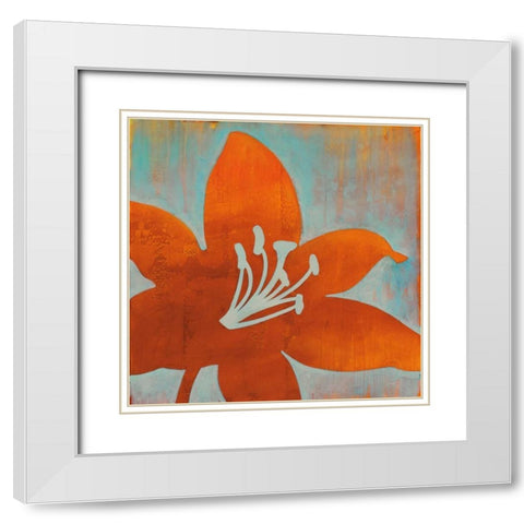 Cosmic Bloom I White Modern Wood Framed Art Print with Double Matting by DAiguar, Stacy