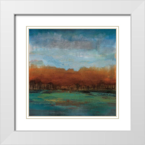 Traveling To The Edge White Modern Wood Framed Art Print with Double Matting by DAiguar, Stacy