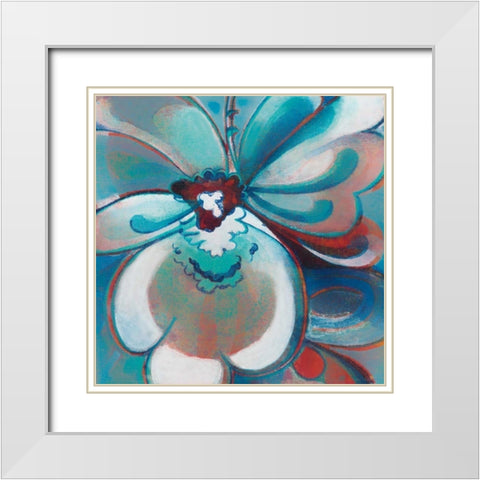 Starting Point White Modern Wood Framed Art Print with Double Matting by Damen, Sue