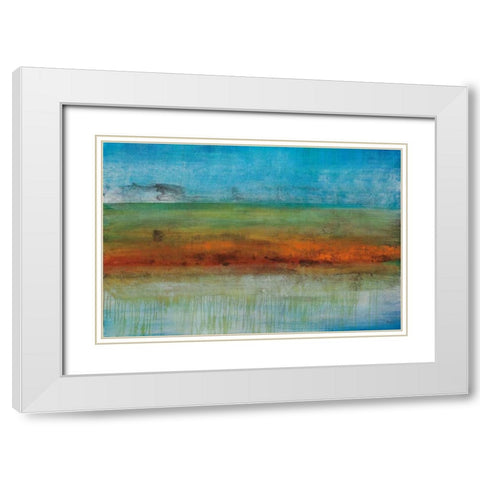 Brisbane White Modern Wood Framed Art Print with Double Matting by Foreman, Brent