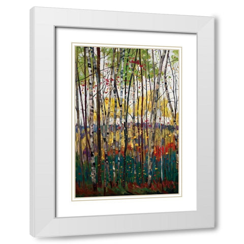 Voile De Montogne White Modern Wood Framed Art Print with Double Matting by Forsythe, Graham