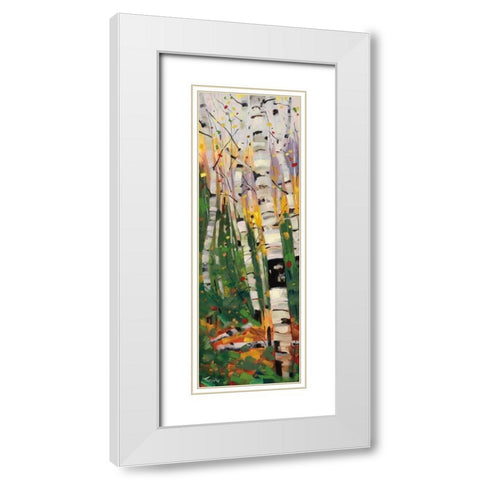 Tango White Modern Wood Framed Art Print with Double Matting by Forsythe, Graham