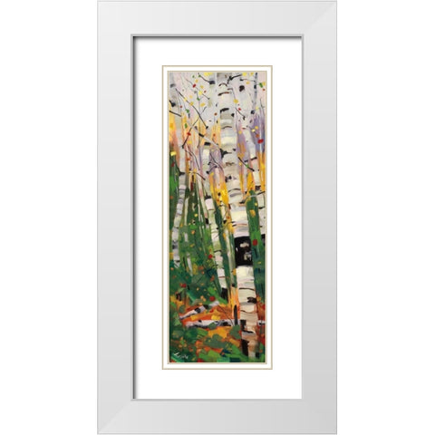 Tango White Modern Wood Framed Art Print with Double Matting by Forsythe, Graham
