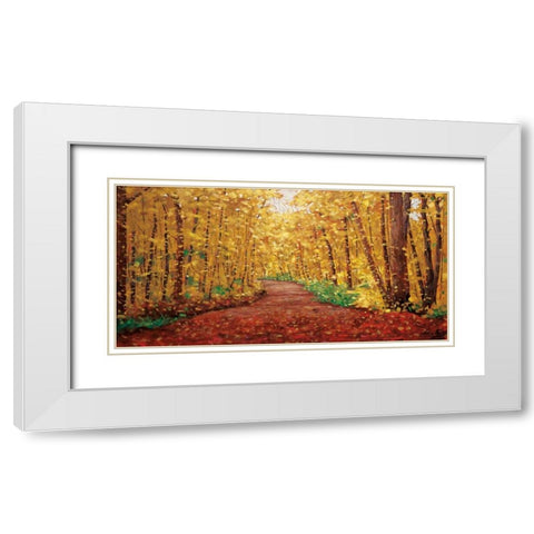 Autumn Dream White Modern Wood Framed Art Print with Double Matting by Forsythe, Graham