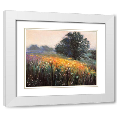 Misty Morning III White Modern Wood Framed Art Print with Double Matting by Friedman, Jon R.
