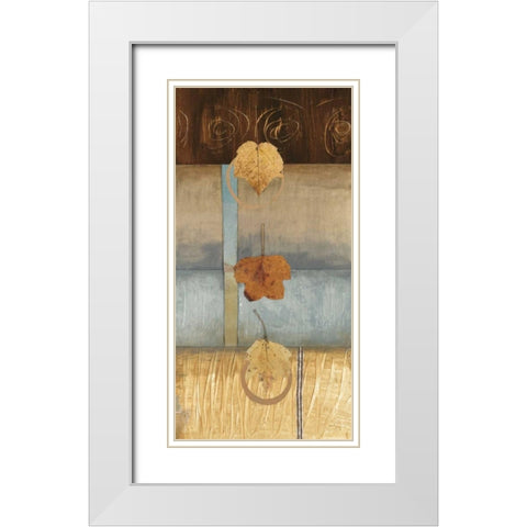 Free Fall I White Modern Wood Framed Art Print with Double Matting by Fields, Laurie