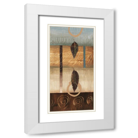 Free Fall II White Modern Wood Framed Art Print with Double Matting by Fields, Laurie
