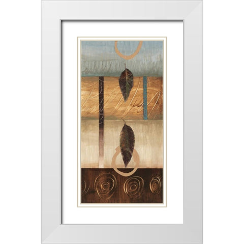 Free Fall II White Modern Wood Framed Art Print with Double Matting by Fields, Laurie