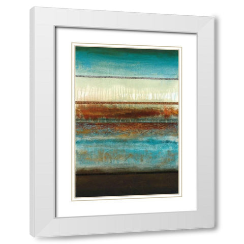 Emergence White Modern Wood Framed Art Print with Double Matting by Fields, Laurie