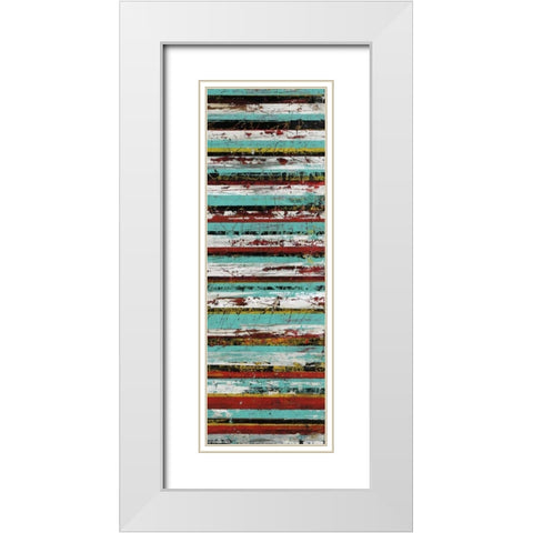 Summer Days II White Modern Wood Framed Art Print with Double Matting by Gutierrez, Hilario